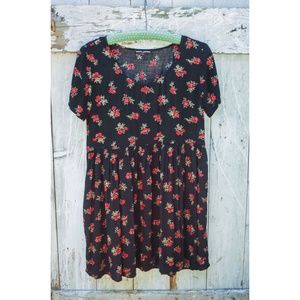 Brandy Melville Rose Nicolette Babydoll Dress